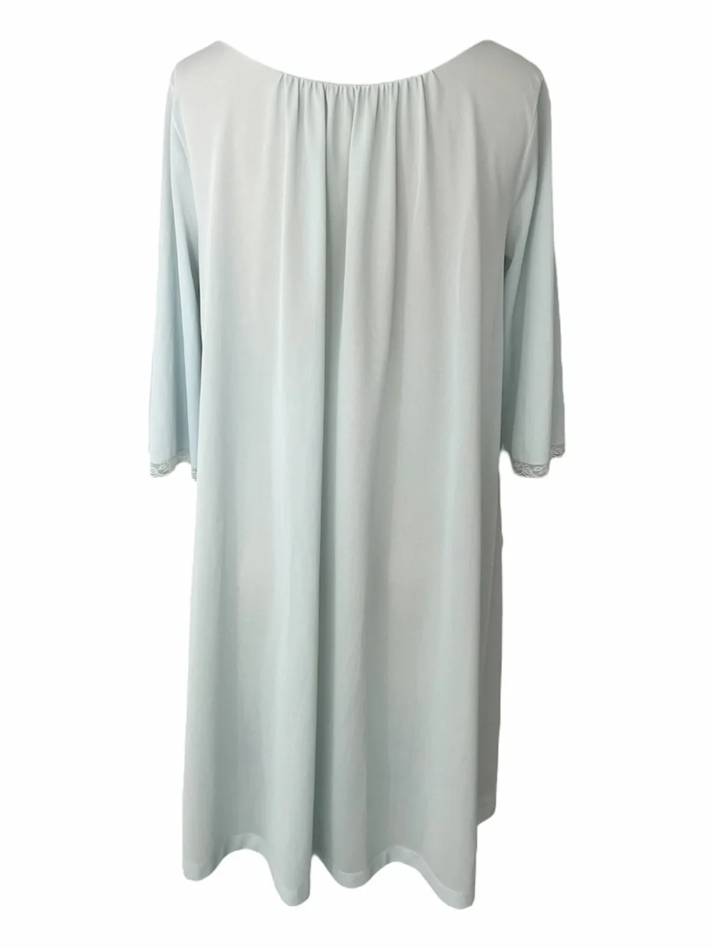 Vintage Baby Blue 3/4 Sleeve Midi Nightgown